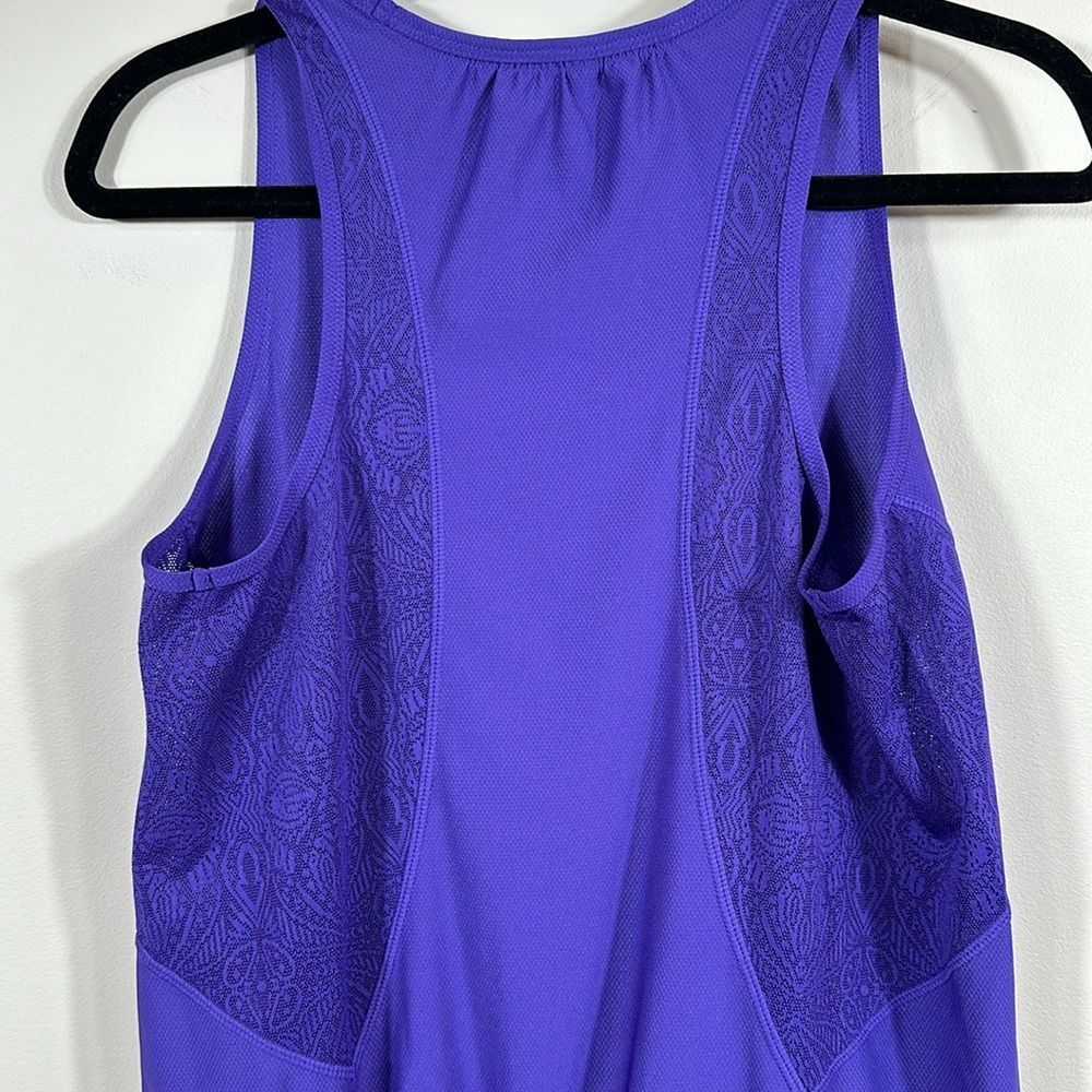 Athleta Purplee Purple Wick It Good Tank Top Drawstring Women Size Medium - Picture 6 of 8